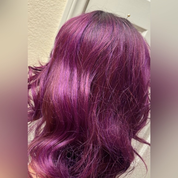 Synthetic Purple Wig - Picture 5 of 17
